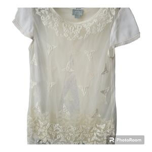 Anthropologie Maeve Lace Top